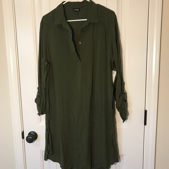 a.n.a Dresses & Skirts - Partial button down dress with tie for waist